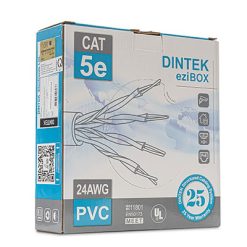 Cáp mạng Dintek CAT.5E UTP (1101-03040, 100 mét/thùng)
