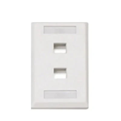 Faceplate US 2-port Alantek 302-203202-SHWH