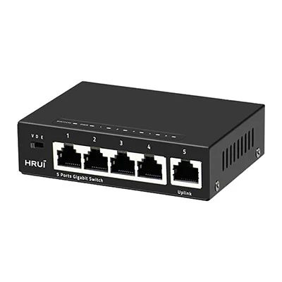 Switch POE Hrui 5 Port HR-SWG1050