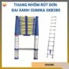 Thang nhôm rút đơn đai xanh Sumika SKB380