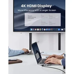 Bộ chuyển Ugreen 60559 USB-C sang HDMI + Hub USB 3.0 + USB-C