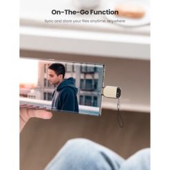 Đầu đọc thẻ Ugreen 80124 Đầu cắm Type C Tương thích thẻ Micro SD, Micro SDXC, Micro SDHC UHS-I