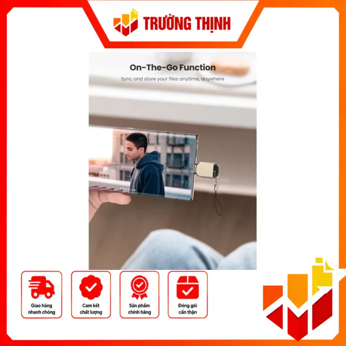 Đầu đọc thẻ Ugreen 80124 Đầu cắm Type C Tương thích thẻ Micro SD, Micro SDXC, Micro SDHC UHS-I