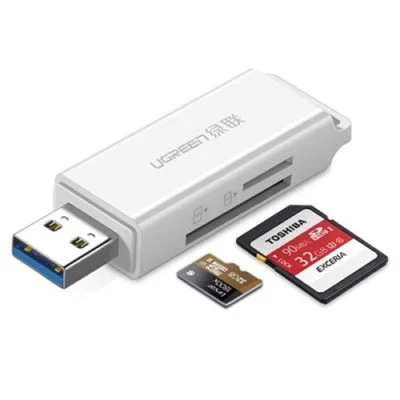 Đầu đọc thẻ nhớ SD/TF chuẩn USB 3.0 Ugreen 40753