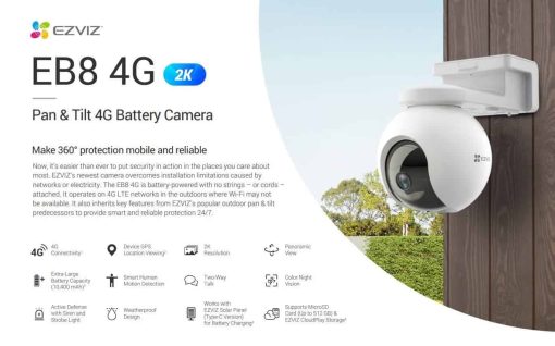 Camera 4G EZVIZ EB8 3MP