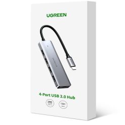 Bộ chuyển Ugreen 15395 USB-C sang USB-A 3.0*2+USB-C 3.0*2 4K60Hz