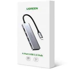 Bộ chuyển Ugreen 15395 USB-C sang USB-A 3.0*2+USB-C 3.0*2 4K60Hz