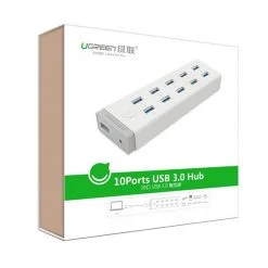 Alternative view of Bộ chia USB 3.0 10 cổng có nguồn 12V/5A Ugreen 20297
