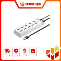 Bộ chia USB 3.0 10 cổng có nguồn 12V/5A Ugreen 20297
