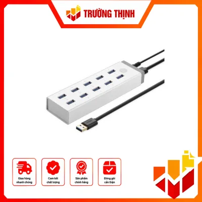 Bộ chia USB 3.0 10 cổng có nguồn 12V/5A Ugreen 20297