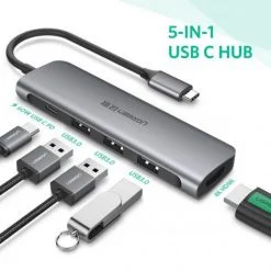 Bộ chuyển Ugreen 50209 USB-C sang HDMI + 3 cổng USB3.0