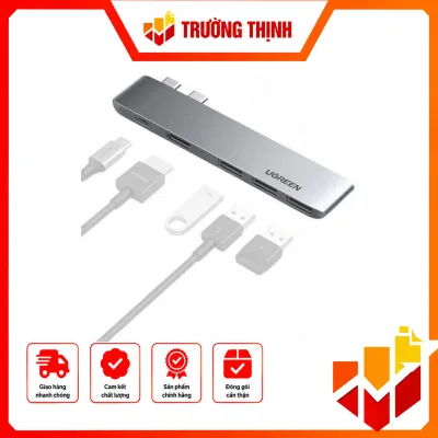 Bộ chuyển Ugreen 60559 USB-C sang HDMI + Hub USB 3.0 + USB-C