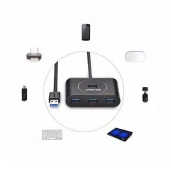 Bộ Chia 4 cổng USB 3.0 Ugreen 50263 dài 25cm