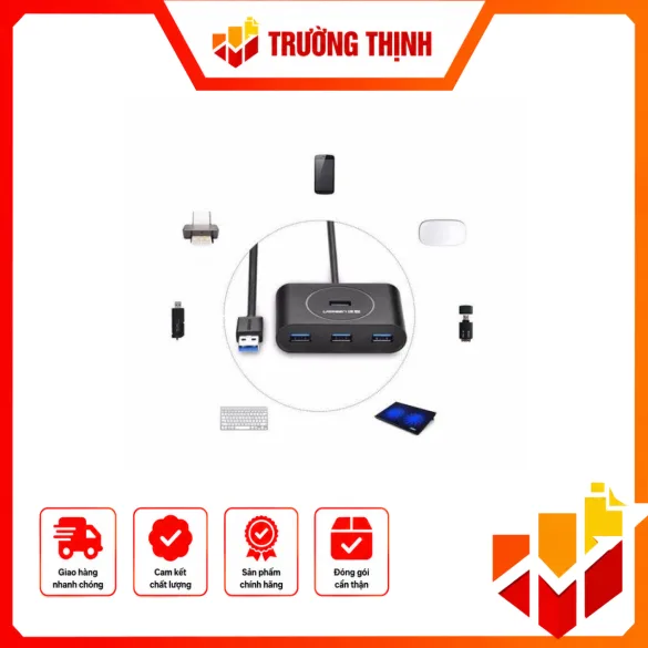 Bộ Chia 4 cổng USB 3.0 Ugreen 50263 dài 25cm