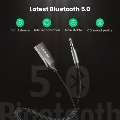 Ugreen 70601 là bộ thu Bluetooth 3.5mm hỗ trợ âm thanh