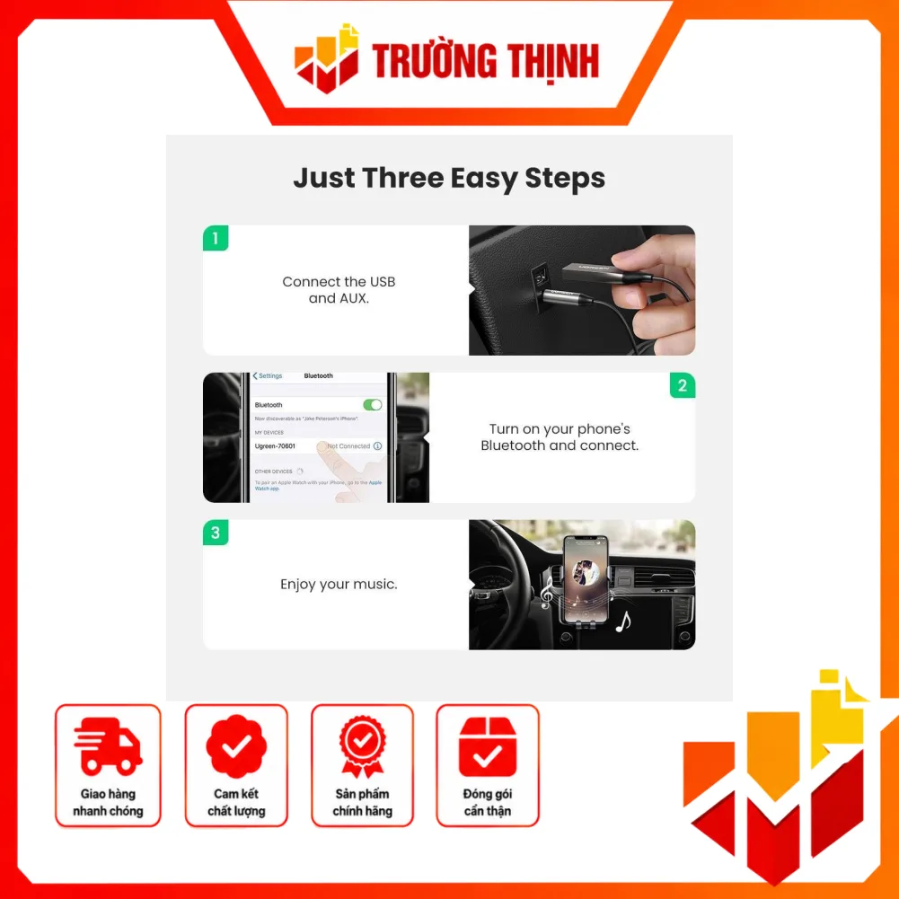 Ugreen 70601 tích hợp micrô, bạn có thể gọi điện rảnh tay