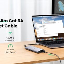 Dây mạng CAT6a siêu mỏng dài 0.5m Ugreen 70331