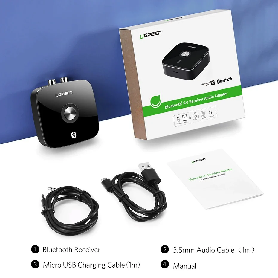 Bộ thu Bluetooth 4.2 to Audio 3.5mm Ugreen 40758