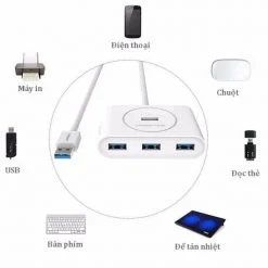 Bộ Chia 4 cổng USB 3.0 Ugreen 20283 dài 80cm