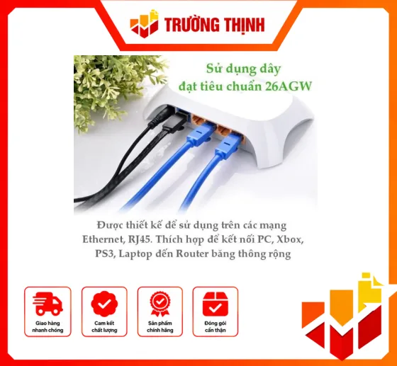 Cáp Mạng Đúc Sẵn Cat6 1M Ugreen 11201
