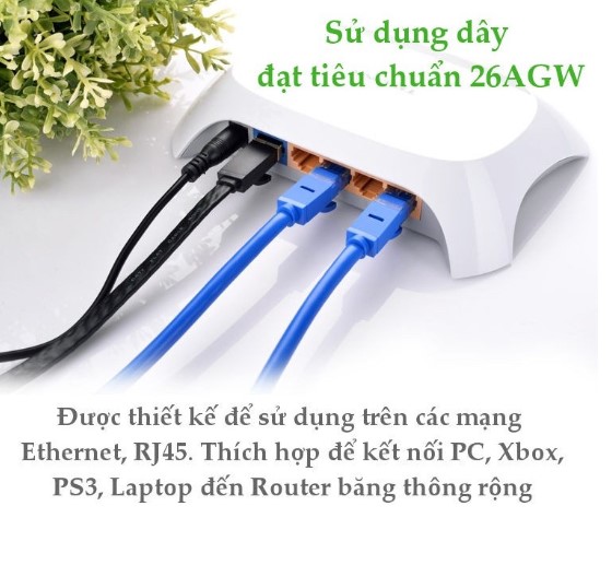 Cáp Mạng Đúc Sẵn Cat6 1M Ugreen 11201