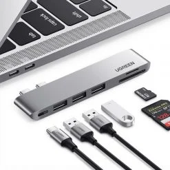Bộ chuyển đổi Ugreen 60560 Type C Sang USB+SD/TF+PD