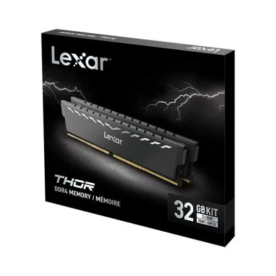 Ram desktop LEXAR THOR 32GB (2X16GB) DDR4 3200MHZ (LD4BU016G-R3200GDXG)