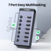 Bộ chia 7 cổng USB 3.0 có công tắc Ugreen 90307