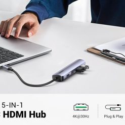 Bộ Chuyển Ugreen 20197 Type C to HDMI + 4 Cổng USB 3.0
