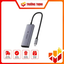Bộ chuyển Ugreen 50629 Type C to HDMI chuẩn 2.1 8K + 3 x USB 3.0