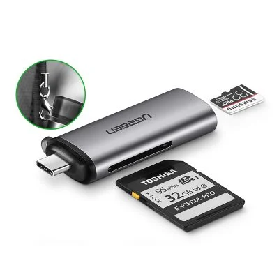 Đầu đọc thẻ SD/TF USB type-C Ugreen 50704