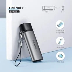 Alternative view of Đầu đọc thẻ SD/TF USB type-C Ugreen 50704