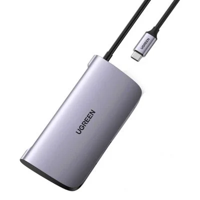 Bộ chuyển đổi Ugreen 50852 USB Type-C to HDMI,Lan,USB,SD
