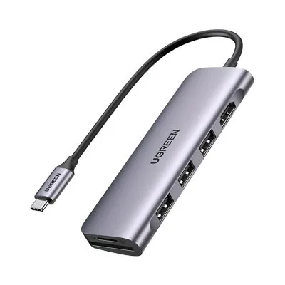 Thiết bị mở rộng Ugreen 60383 Type C sang 2*USB 3.0+HDMI, SD TF hỗ trợ 4K