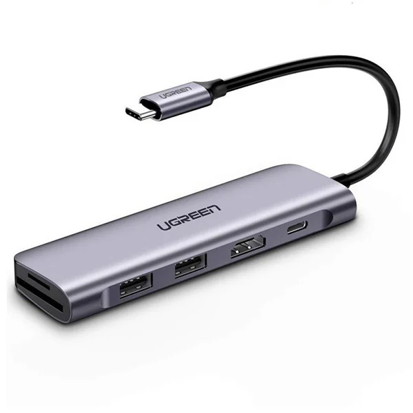 Thiết bị mở rộng Ugreen 70411 USB Type-C to HDMI, USB3.0, SD