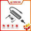 Thiết bị mở rộng Ugreen 80132 USB C to 3 USB 3.0+HDMI 4K + Audio 3.5mm hỗ trợ Mic + PD 100W