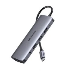 Bộ chuyển đổi Ugreen 80133 USB-C sang HDMI,VGA,LAN,3.5'