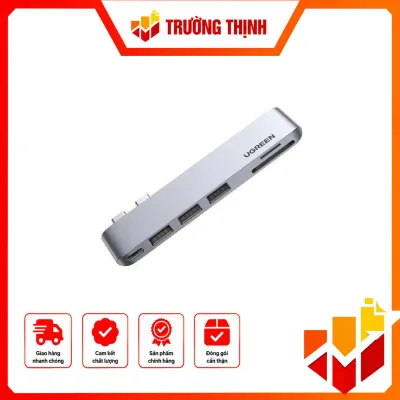 Bộ chuyển đổi Ugreen 60560 Type C Sang USB+SD/TF+PD