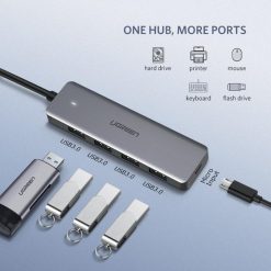 Bộ chia Ugreen 50985 USB-C ra 4 cổng USB 3.0