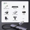 Bộ chia Ugreen 20805 USB 3.0 Type-A ra 4 cổng USB 3.0 (hỗ trợ nguồn Type-C)