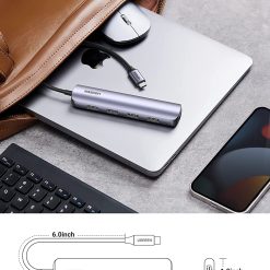 Bộ Chuyển Ugreen 20197 Type C to HDMI + 4 Cổng USB 3.0