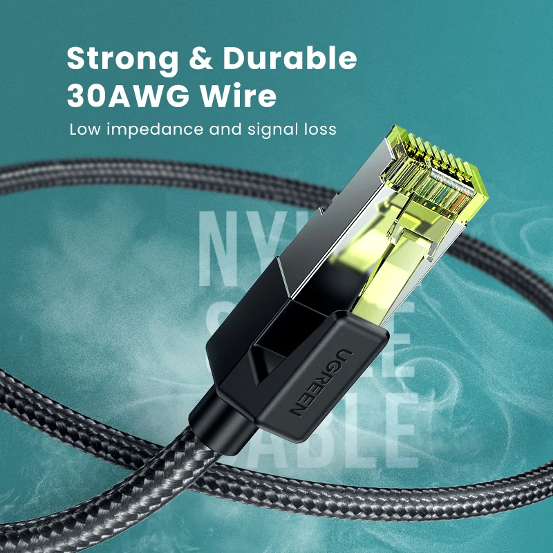 Cáp mạng Cat7 Dài 0,5M Vỏ Bọc Nylon Ugreen 80420