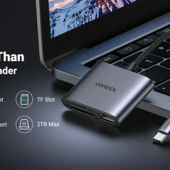 Đầu đọc thẻ SD/TF kèm OTG chuẩn USB 3.1 Type-C Ugreen 80798