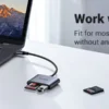 Đầu đọc thẻ SD/TF kèm OTG chuẩn USB 3.1 Type-C Ugreen 80798