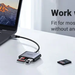 Đầu đọc thẻ SD/TF kèm OTG chuẩn USB 3.1 Type-C Ugreen 80798