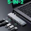 Bộ chuyển Ugreen 60559 USB-C sang HDMI + Hub USB 3.0 + USB-C