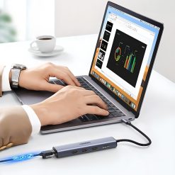 Bộ chuyển Ugreen 20934 Type C to HDMI + USB 3.0 + Lan Gigabit