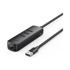Ugreen 20984 4 in 1 (USB 2.0 ra 3 cổng USB 2.0 + Lan 100Mbps)
