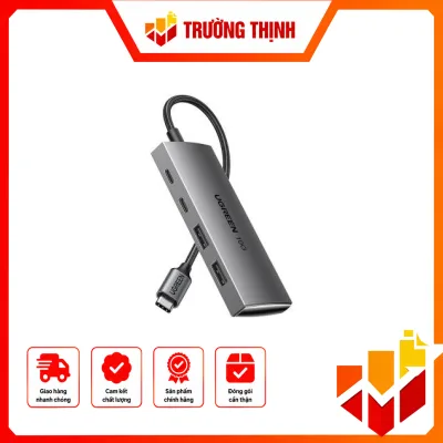 Bộ chia Ugreen 30758 USB Type-C ra 2 USB Type-C và 2 USB Type-A 3.1