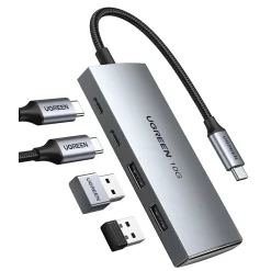 Bộ chia Ugreen 30758 USB Type-C ra 2 USB Type-C và 2 USB Type-A 3.1
